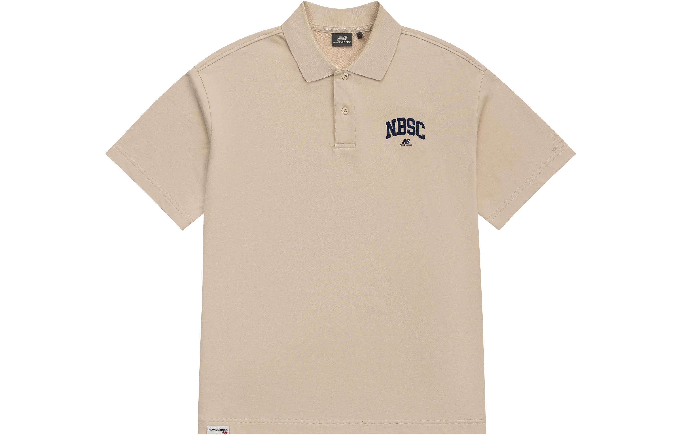 New Balance Polo Shirt Men s Khaki 5FD25363-CRE XL