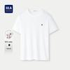 HLA Men's Pure Cotton Liquid Ammonia Round Neck T-shirt