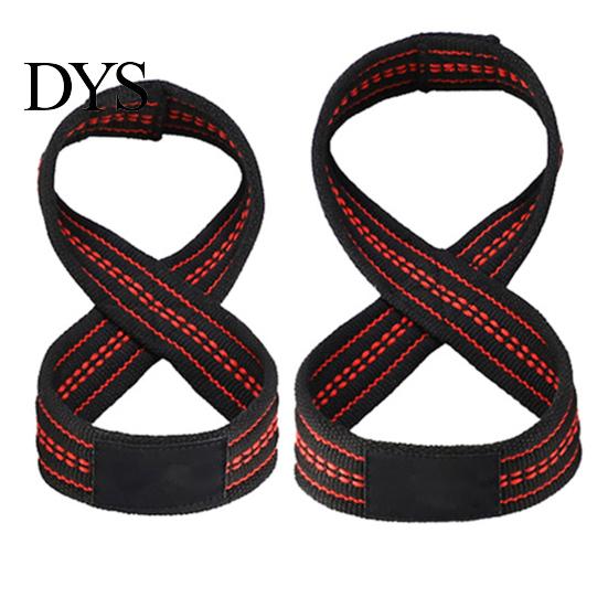 Non-slip Lifting Straps 2Pcs Figure 8 Strap Men Women Anti-Slip Weightlifting Grip Band Fitness Wrist Bands Bodybuilding Powerlifting Strength