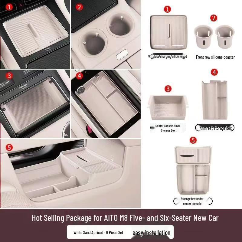 AITO M8 Wireless Charging Anti-Slip Silicone Pad for Car Interior