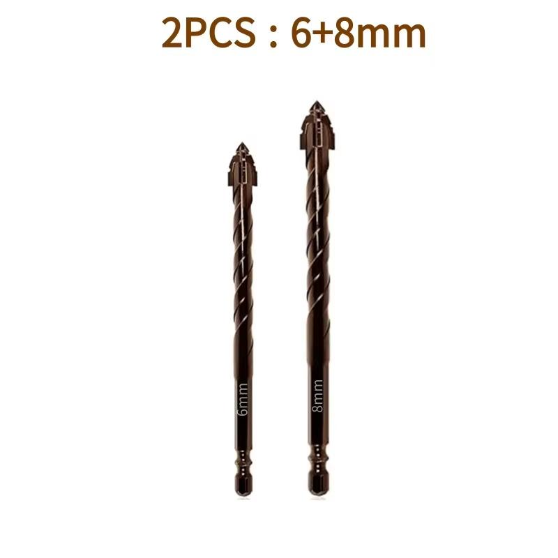 

7/10PCS Serrated Drill Bits Set High Strength Special Serrated Twist Bits 3-12mm For Concrete/Tile/Glass Drilling Tools Set