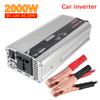 Universal Vehicle-Mounted Household AC Converter Socket With USB Metal Car Accessories Car Power Invertor 2000W Portable DC 110V To 220V