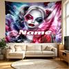 Custom Name Personalized Superhero Print Tapestry, Wall Art Decor, Bedroom, Dorm, Apartment, LivingRoom, Party Backdrop, Gift for Birthday