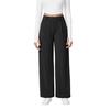 Women Pants, High Waist Wide Leg Business Casual Trousers, Pure Color Suit Pants with Side Pockets, Wrinkle Resistant Work Weekend Wear