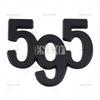 Car Styling 595 695 3D Car Body Fender Rear Trunk Adhesive Metal Zinc Alloy Badges Emblems Decals for Alfa Romeo Abarth 595 695 YY1