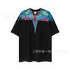 Summer Men's and Women's Same Fashion Trend T-shirt Personalized Trend Wing Printing Comfortable and Simple