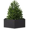 VidaXL Planter Black Hexagon 138x120x45 Cm Steel, Flower Box, Patio Planter, Garden Planter, 851136