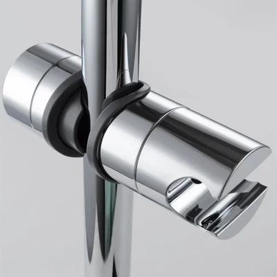 1 pieza Soporte Universal para Cabezal de Ducha Ajustable 18~25mm ABS Cromo Soporte para Barra de Ducha Accesorios de Baño Soportes de Montaje para Ducha