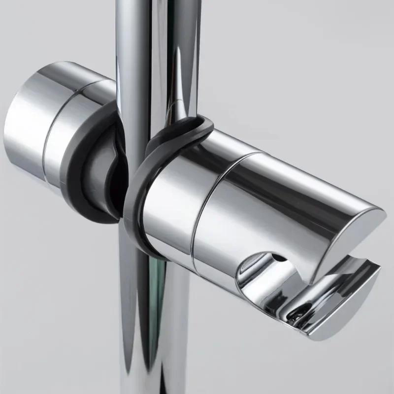 1 peça Suporte Universal para Chuveiro Ajustável 18~25mm ABS Cromado Suporte para Trilho de Chuveiro Acessórios de Banheiro Suportes de Montagem para Chuveiro