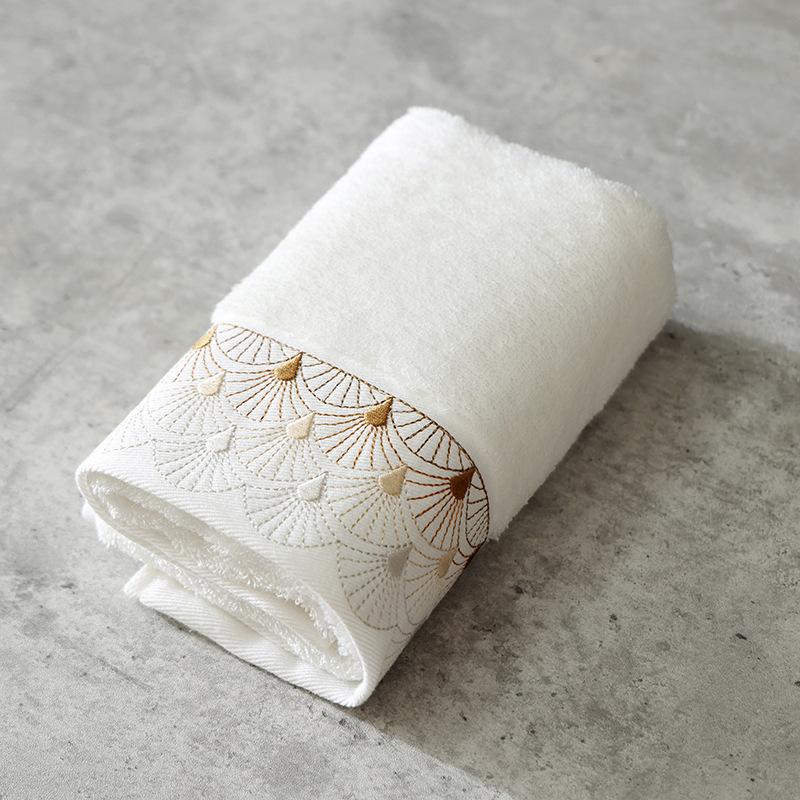 

Антибактериальное полотенце для лица из длинноволокнистого хлопка премиум-класса 7А — плотное, впитывающее, качество звездного отеля 34*74 cm