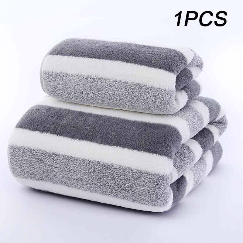 Thickening High Quality Bamboo Charcoal Coral Velvet Fiber Bath Towel Super Absorbent And Quick Drying Bath Towel Bathroom Use