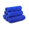 Microfiber Car Wash Towel, 30x30cm, Blue Edged Drying & Waxing Cloth.