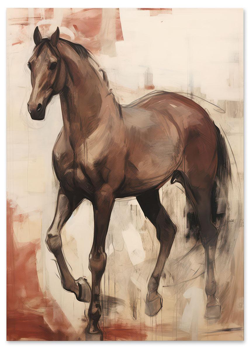 

Картина на полотні кінь 50x70 cm