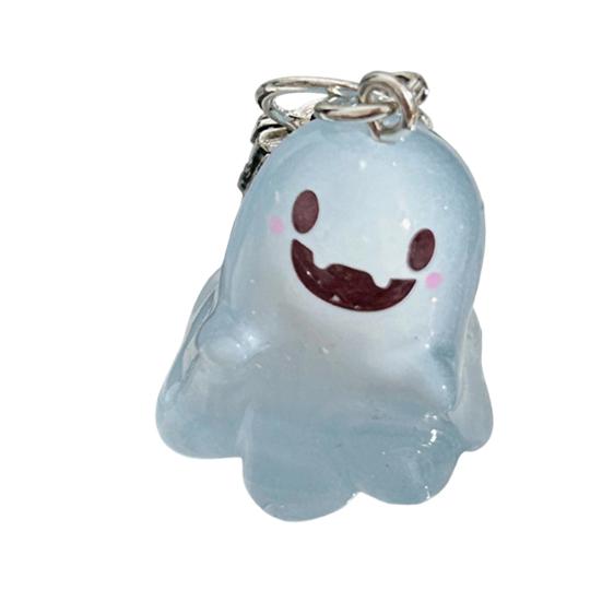 

Светящийся в темноте брелок-призрак, светящийся дизайн, несколько выражений лица, подвеска на сумку на Хэллоуин B