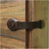 3pcs Coffee Black White Baby Safety Lock Child Toddler Cabinet Drawer Refridgerator Lock for Kids Protection Straps Locks