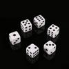 100Pcs Mini White Dice Set - 5Mm 8Mm 10Mm 12Mm 14Mm 16Mm D6 Sizes Square-Edged With Black Dots For Board Games