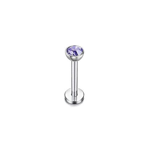 Bobisty 16G Hypoallergenic Stainless Steel Labret Lip Stud Piercing for Women Men CZ Forward Helix Earrings Cartilage Piercing