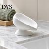 Waterproof Soap Tray 3D Printed Dish, Self Draining Bar Holder for Bathroom Compact Sink Accessory Countertop, Modern Raised Kitchen and Shower
