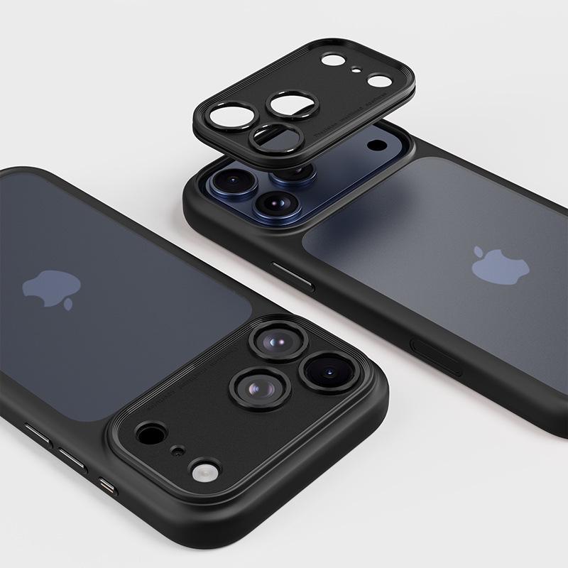 Compatible iPhone 17 Pro Max Matte Magnetic Detachable Lens Case, Drop-Proof Protective Cover iPhone 17 Pro