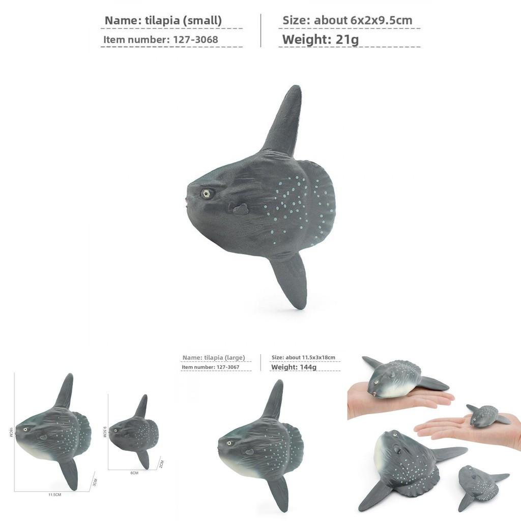 Marine Animal Sunfish Pvc Model With Realistic Sunfish Design For Childrens Educational Decor