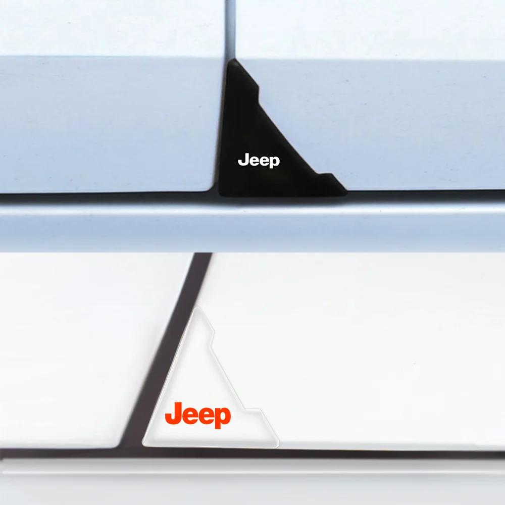 Waterproof Car Door Angle Protection Decals Exterior Decoration for Jeep Grand Cherokee Wrangler Compass Parts AKO1