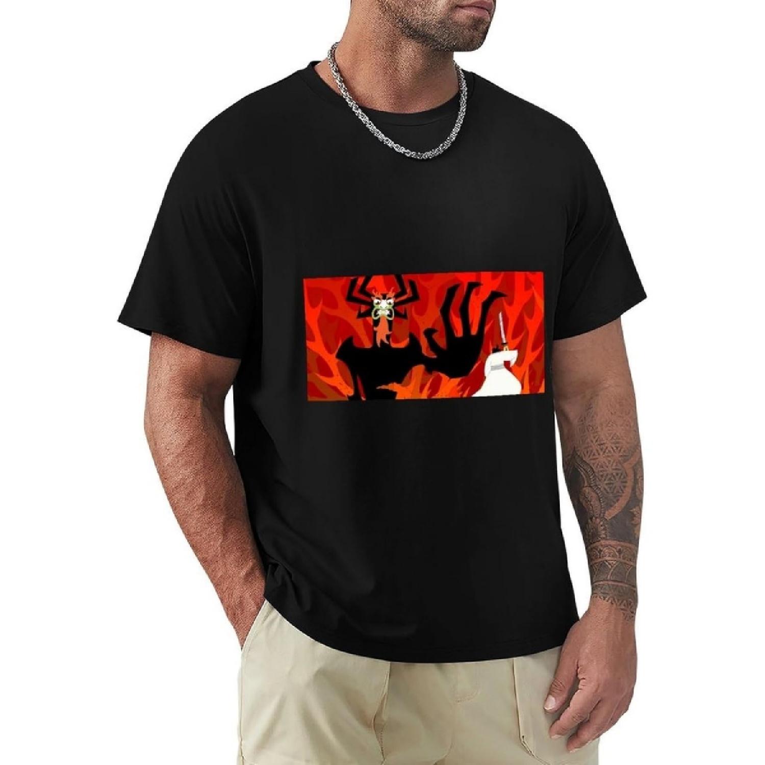 

YUSTAK Men s T-Shirt Samurai Jack Short Sleeve Crewneck Sport Tees(2) XXXXXL різнокольоровий