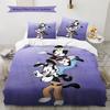 Animaniacs Set cu model cuvertură de pat Decorare casă Cadou (1 * husă de pilotă + 2 * fețe de pernă fără miez)