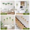 4 Stuks Hangende Vaas Wanddecoratie Plantenpot voor Succulenten Cactus Kunstplanten Metalen Wandkunst Geometrisch Kamerornament Bloemenvaas