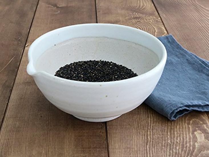 Tableware East Mortar and Porcelain Katakuchi White Bowl, 6-inch, Mortar, Karatsu, 19.7cm