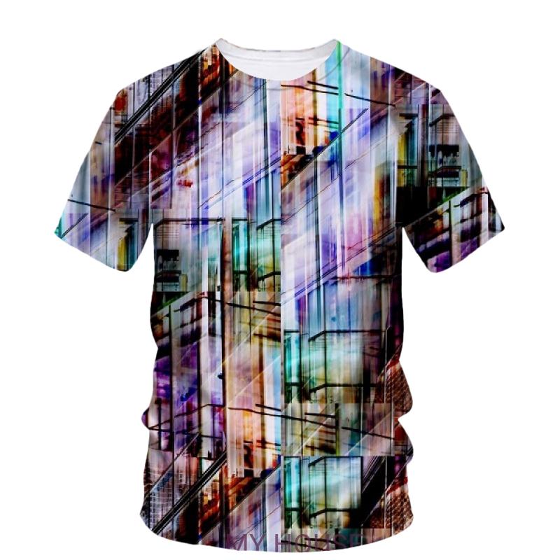 Tricouri Grafice Graffiti Boeme de Vară Bărbați Casual Imprimeu Personalitate Gât Rotund Tricouri Hip Hop Harajuku Streetwear Mânecă Scurtă