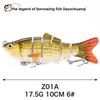Simulated Multi-section Fish 10cm-6-6 Sections Luya Bait, Hard Bait, Fake Bait