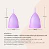 Menstrual Collector Medical Silicone Rainbow Colour Menstrual Cup Sterilizer Vagina Women Hygienic Silicon Period Menstruation(A01)