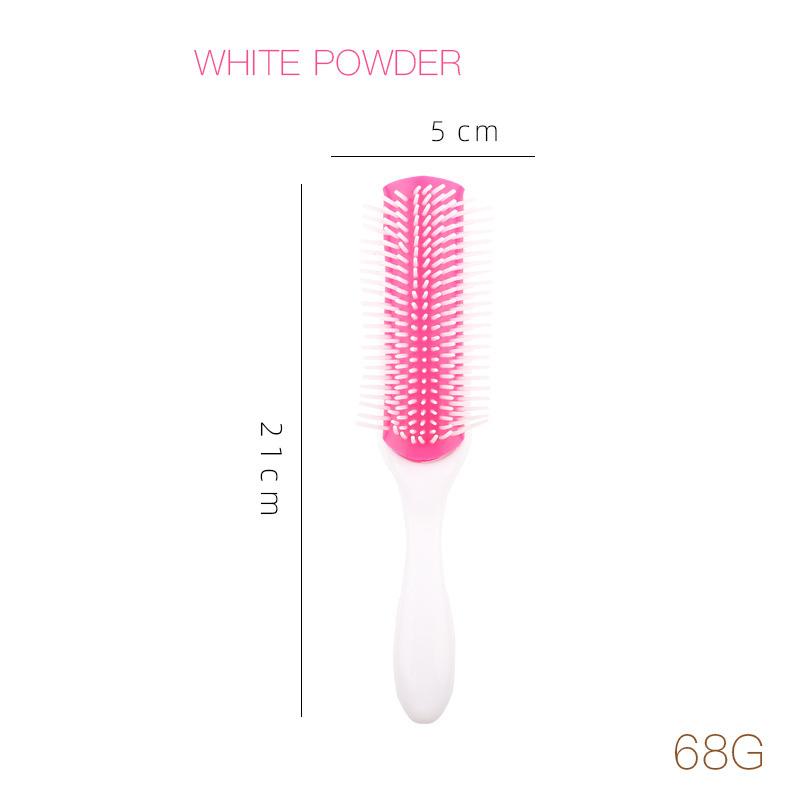 Nylon Needle 9-row Styling Brush,used for Separating and Shaping Curly Hair, Blow Drying Styling For Hair Accessories