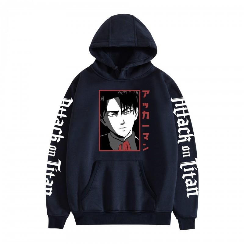 Attack On Titan Anime Hoodie Loose Fit Pullover Sweatshirt Teens