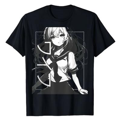 Unisex Anime Girls Wife Style Japanese Cute Tshirt Summer New Casual Harajuku Style Unisexs Tshirt