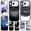 Landscape Mountain Night Sky Phone Case for iPhone 17 Air 16 15 11 12 14 13 Pro Max Shockproof Cover