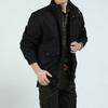 Jacket Men's Spring and Autumn Clothing Men's Casual Large Size Stand-Up Collar Military Jacket Pure Cotton Thin Jacket
