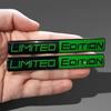 2pcs Black Edition 3D Car Body Badge Limited Edition Sticker Trunk Emblem Decal Accessorie for Car Motorcycle Bike