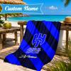 Custom Name Al FC Crest Beach Towel Microfiber Beach Towel, Lightweight and Quick-Dry, for Summer Travel, Swimming Pool Gift