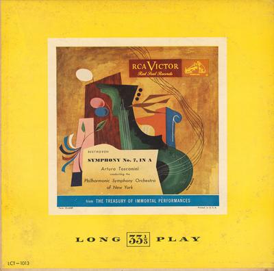 LP Record ARTURO TOSCANINI PHILHARMONIC SYMP Beethoven Symphony No7 In A Major LCT1013 RCA VICTOR RED 1950 US Classical Used