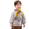 LUSON Baby Boys Fleece-Lined Round Neck Sweatshirt