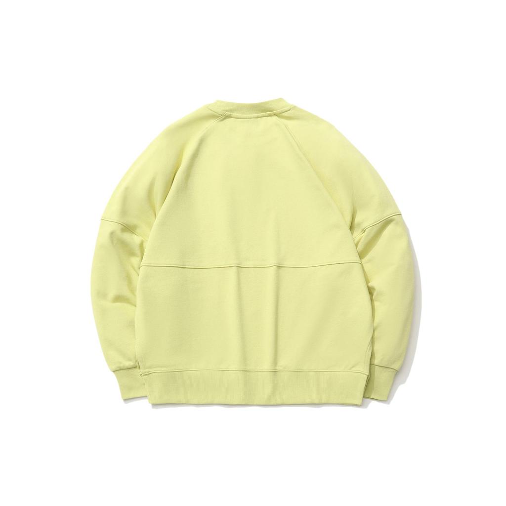Li Ning Badfive Basketball Series Sports Print Round Neck Pullover Sweatshirt Women sweatshirt Glazed-Green AWDR056-1