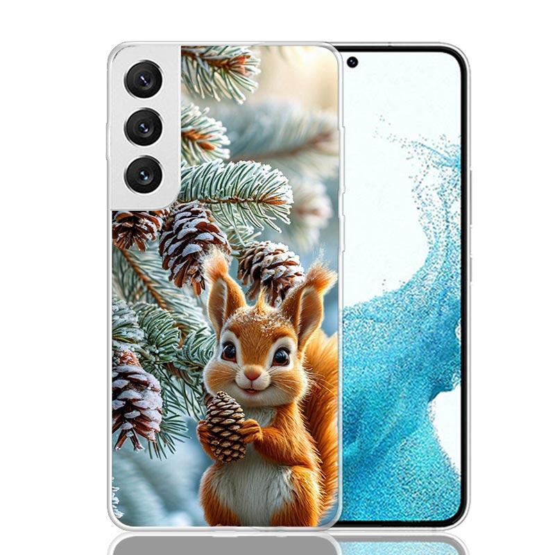 Animal Squirrel Phone Case For Samsung Galaxy S26 Ultra S23 S24 S25 Edge S20 FE S21 S22 Plus Soft Print Shell Cover Fundas Galax