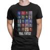 Cool Tees Video Games Round Collar Tshirt Pure Cotton Graphic Printed Clothes Final Fantasy All Ff Pixel Sprite Unisexs Shirt X