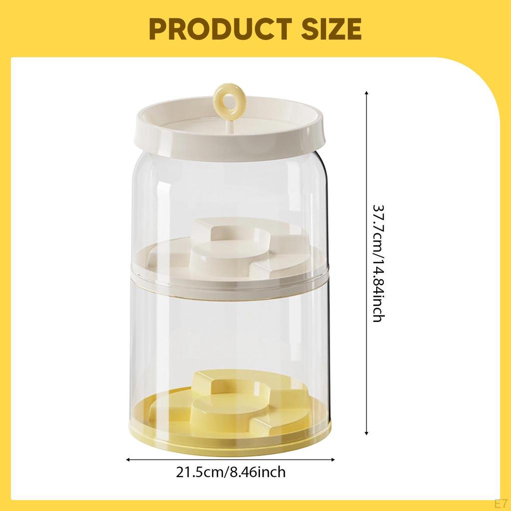 Clear Figure Display Case Stand Dustproof Elegant Protection Countertop Showcase Container