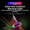 Waterproof Solar LED Warning Light Solar Powered Motorcycle Tail Light Bicycle Safety Light