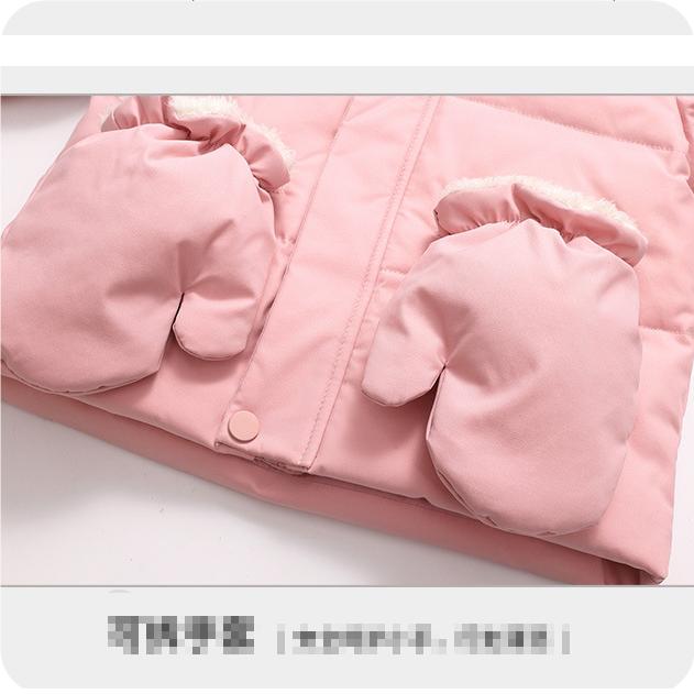 Children's Down Jacket Suit 1-6 Years Old Thickened Ski Suit Two-piece Suit