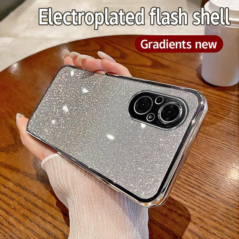 

Для Huawei Nova 9 SE Чехол Honor 50 SE Чехол для телефона Блестящий блестящий силиконовый объектив камеры Мягкая задняя крышка For Honor 50 SE