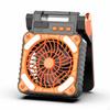 Solar Fan with Light Multi-Functional Portable Adjustable Cooling