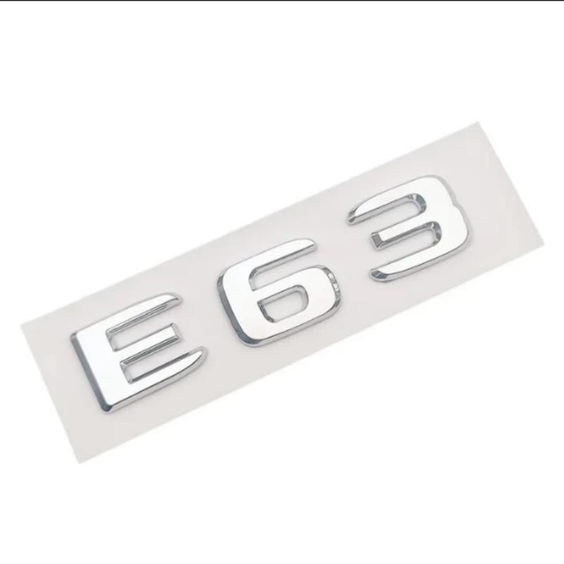 3D ABS Chrome Black E63 S Logo E63S Emblem Letters Sticker Car Trunk Badge For Benz E63S AMG W212 W213 Accessories